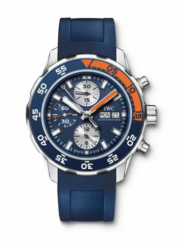 IWC Aquatimer Chronograph Stainless Steel / Blue / Rubber IW3767-04 (3767-04, IW376704)